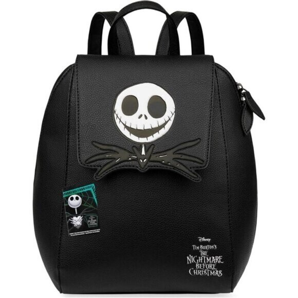 ⚡Women Teens Black Nightmare Before Christmas Mini PU Leather Travel Bag